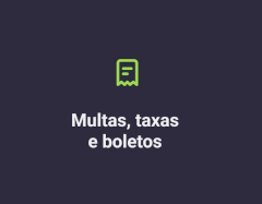 Banner Multas, taxas e boletos